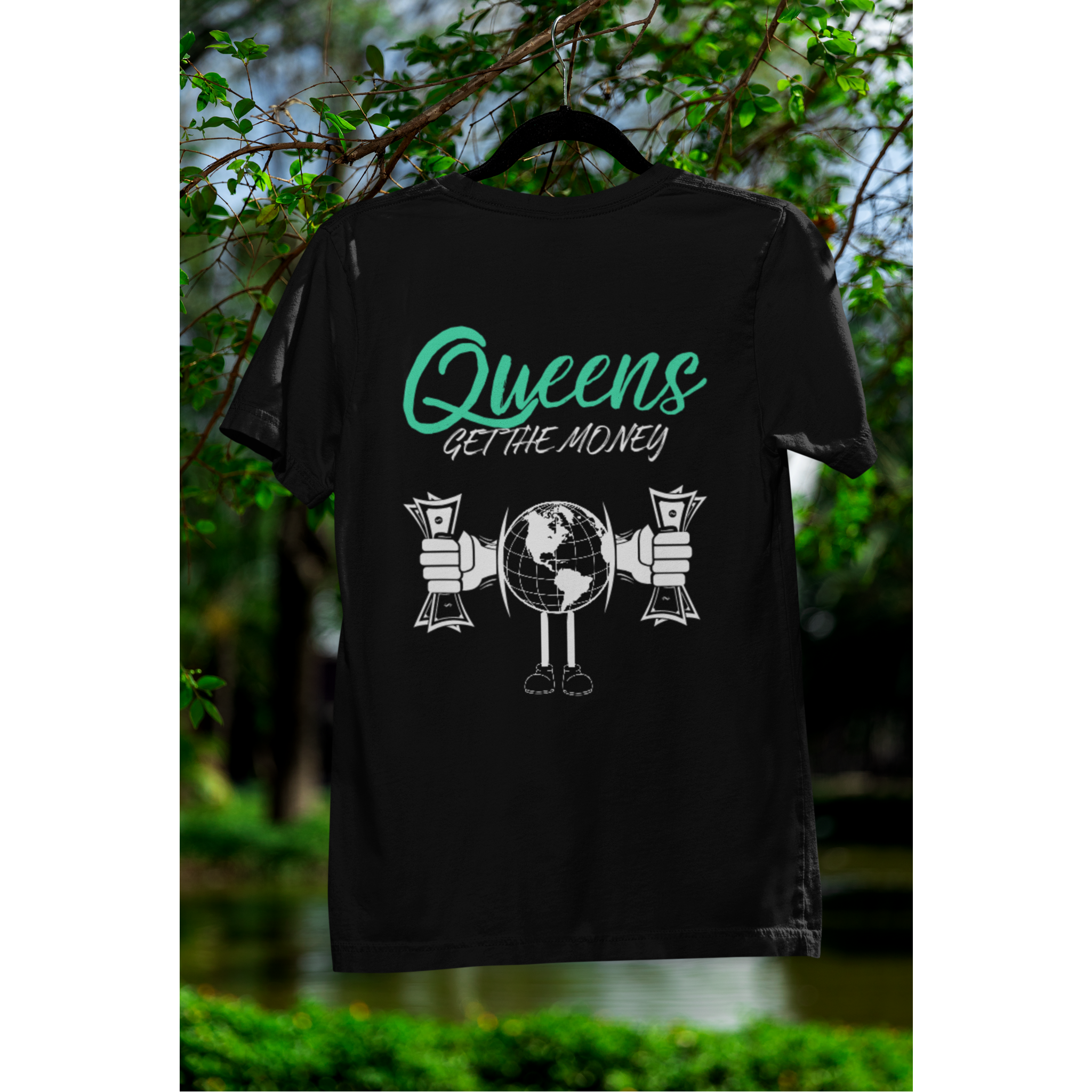 Queens Get the Money Embroidered Signature T-Shirt